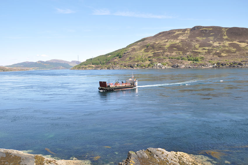 The Kylerhea ferry.